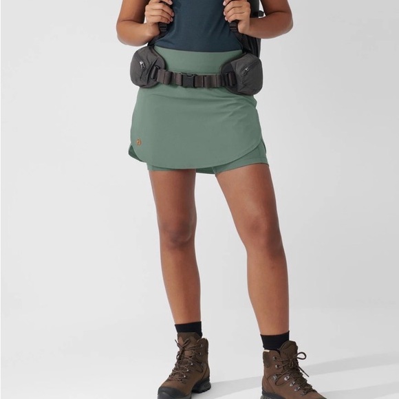 Fjallraven Dresses & Skirts - Fjallraven Green Trail Skirt with Attached Shorts